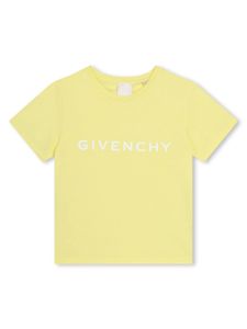 Givenchy Kids t-shirt en coton à logo imprimé - Jaune