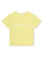 Givenchy Kids t-shirt en coton à logo imprimé - Jaune - thumbnail