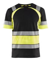 Blåkläder T-Shirt High-Vis 34211030 | Zwart/High-Vis Geel | Maat XS - 7330509620175