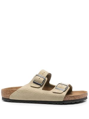 Birkenstock sandales Arizona en cuir grainé - Vert