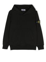 Stone Island Junior sweat à patch logo - Noir