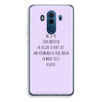Relatief: Huawei Mate 10 Pro Transparant Hoesje