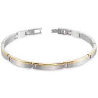 Boccia 03025-02 Armband titanium zilver- en goudkleurig 21 cm