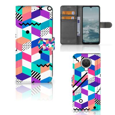 Nokia G10 | G20 | Book Case | Blokken Kleurrijk