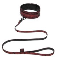 Lovehoney Fifty Shades of Grey Sweet Anticipation Reversible Faux Leather Collar and Lead - thumbnail