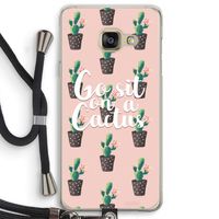 Cactus quote: Samsung Galaxy A3 (2016) Transparant Hoesje met koord