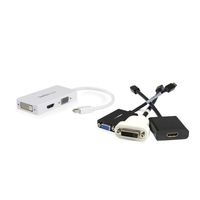 StarTech.com A/V-reisadapter: 3-in-1 Mini DisplayPort naar VGA DVI- of HDMI-converter wit - thumbnail