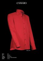 Giovanni Capraro 918-36 Heren Overhemd - Rood [Blauw accent]
