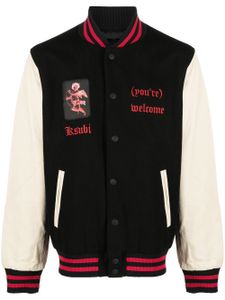 Ksubi veste bomber Icons Letterman - Noir