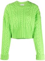 AMI Paris pull en maille torsadée - Vert