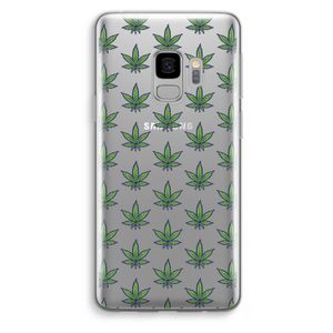 Weed: Samsung Galaxy S9 Transparant Hoesje