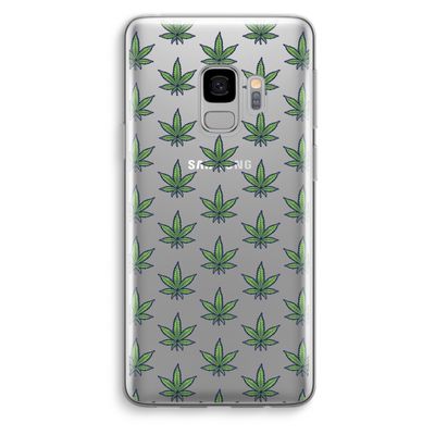Weed: Samsung Galaxy S9 Transparant Hoesje