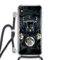 Sinister Wings: iPhone X Transparant Hoesje met koord