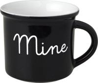 Dutch Rose zwart/wit beker mine zwart Dutch Rose zwart/wit beker mine zwart