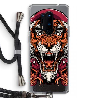 Tiger and Rattlesnakes: OnePlus 8 Pro Transparant Hoesje met koord