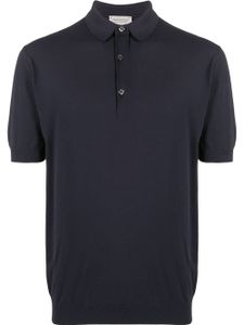 John Smedley polo classique - Bleu