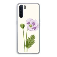 Purple poppy: Oppo A91 Transparant Hoesje