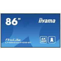 Iiyama ProLite LH8665UHSB-B1 Digital Signage display Energielabel: E (A - G) 218.4 cm (86 inch) 3840 x 2160 Pixel Anti-burn-in-functie, Media Playback-functie,