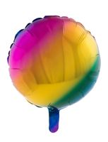 Folieballon Rond Regenboog - 46cm