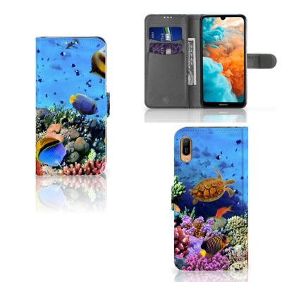 Huawei Y6 (2019) | Telefoonhoesje | Met pasjeshouder | Vissen