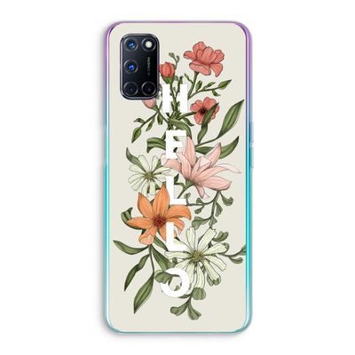 Hello bloemen: Oppo A52 Transparant Hoesje