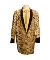 Drape Jacket Gold Ocelot / Black Velvet-58 | 43% korting