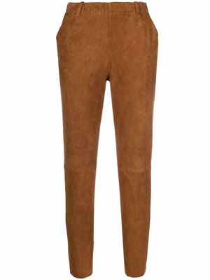 Stouls pantalon skinny court - Marron