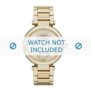 Horlogeband Michael Kors MK5867 / MK6065 / Skylar Staal Doublé 12mm