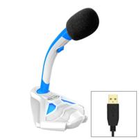 K1 Desktop omnidirectionele USB bedrade Mic condensator microfoon met telefoon houder compatibel met PC/Mac voor live uitzending show KTV etc (wit