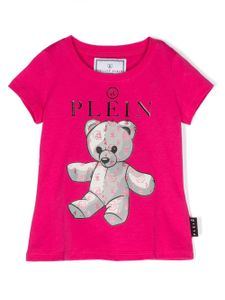 Philipp Plein Junior t-shirt à imprimé Teddy Bear - Rose