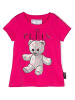 Philipp Plein Junior t-shirt à imprimé Teddy Bear - Rose - thumbnail