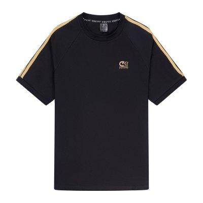 Cruyff Sports - Onyx Retro T-Shirt + Cruyff 14 - Zwart/ Goud