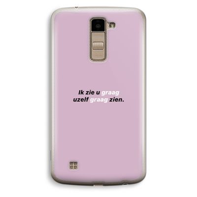 uzelf graag zien: LG K10 (2016) Transparant Hoesje