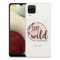Samsung Galaxy A12 Telefoonhoesje met Naam Boho Stay Wild - thumbnail