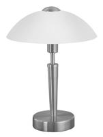 Eglo TafellampSolo 1 35cm nikkel mat met wit - 85104