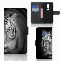 Nokia 7.1 Telefoonhoesje met Pasjes Tijger - thumbnail