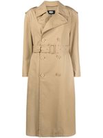 MM6 Maison Margiela trench à boutonnière croisée - Tons neutres