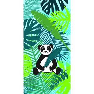 Strandlaken/badlaken panda print 70 x 140 cm   -