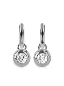 Pragnell petites boucles d'oreilles pendantes en or blanc 18ct pavées de diamants