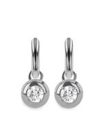 Pragnell petites boucles d'oreilles pendantes en or blanc 18ct pavées de diamants