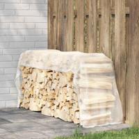 VidaXL Doorzichtig zeildoek met zeilringen 1x3 m polyethyleen VidaXL Doorzichtig zeildoek met zeilringen 1x3 m polyethyleen