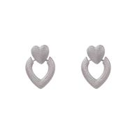 Day&Eve Bungelende Oorbellen Heart Zilver