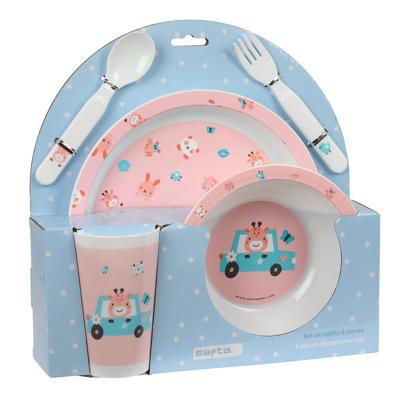 Kinderen servies set Safta Jirafa Polyester 26 x 26 x 9 cm