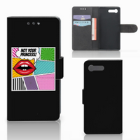 Sony Xperia X Compact Wallet Case met Pasjes Popart Princess - thumbnail