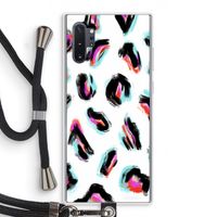 Cheetah color: Samsung Galaxy Note 10 Plus Transparant Hoesje met koord