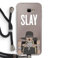 Slay All Day: Samsung Galaxy J4 Plus Transparant Hoesje met koord