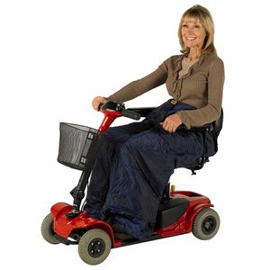Scootmobiel beenwarmer | Gevoerd | Winddicht en waterdicht | Blauw | Splash | PR34002