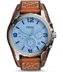 Horlogeband Fossil JR1515 Onderliggend Leder Bruin 22mm