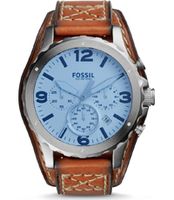 Horlogeband Fossil JR1515 Onderliggend Leder Bruin 22mm