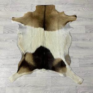 Geitenhuid bruin creme 100x80cm